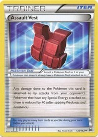 Image of Assault Vest 133/162  - Reverse Holofoil XY  BREAKthrough - Uncommon