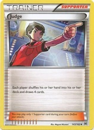 Image of Judge 143/162  - Reverse Holofoil XY  BREAKthrough - Uncommon
