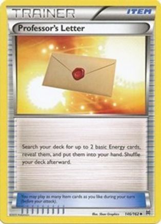 Image of Professor's Letter 146/162  XY  BREAKthrough - Uncommon