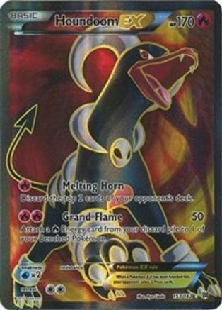 Image of Houndoom EX (Full Art) 153/162  - Holofoil XY  BREAKthrough - Ultra Rare