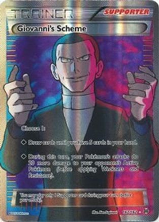 Image of Giovanni's Scheme (Full Art) 162/162  - Holofoil XY  BREAKthrough - Ultra Rare