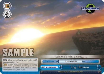 Image of Log Horizon (Alternate Foil) (LH/SE20-E49 CC) - LOG HORIZON