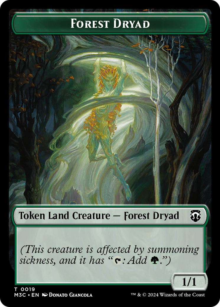 Image of Forest Dryad (TM3C-019) - Modern Horizons 3 Commander Tokens Foil