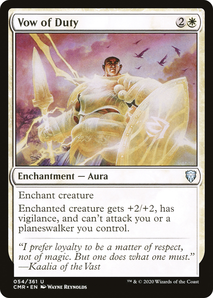Image of Vow of Duty (CMR-054) - Commander Legends Foil