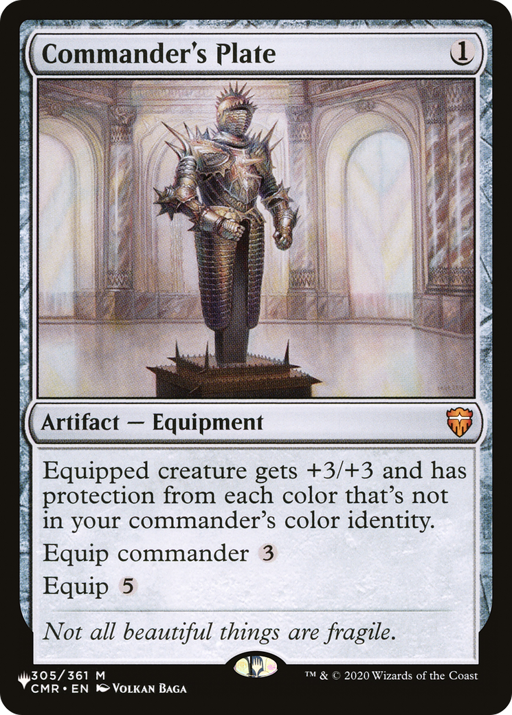 Image of Commander's Plate (LIST-CMR-305) - The List