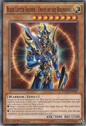 Image of Black Luster Soldier - Envoy of the Beginning (YGLD-ENA02) - King of Games: Yugi's Legendary Decks Unlimited
