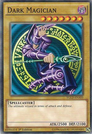 Image of Dark Magician (A) (YGLD-ENA03) - King of Games: Yugi's Legendary Decks 1st Edition