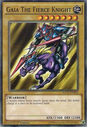 Image of Gaia The Fierce Knight (YGLD-ENA05) - King of Games: Yugi's Legendary Decks 1st Edition