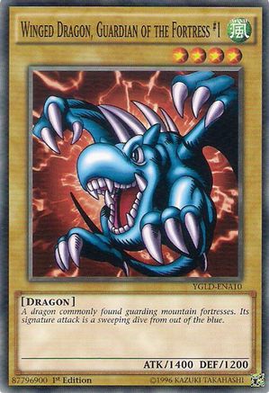 Image of Winged Dragon, Guardian of the Fortress #1 (YGLD-ENA10) - King of Games: Yugi's Legendary Decks 1st Edition
