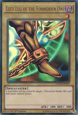 Image of Left Leg of the Forbidden One (YGLD-ENA19) - King of Games: Yugi's Legendary Decks Unlimited
