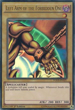 Image of Left Arm of the Forbidden One (YGLD-ENA21) - King of Games: Yugi's Legendary Decks Unlimited