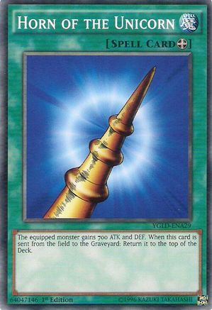 Image of Horn of the Unicorn (YGLD-ENA29) - King of Games: Yugi's Legendary Decks Unlimited