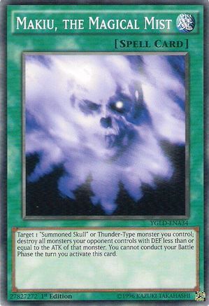 Image of Makiu, the Magical Mist (YGLD-ENA34) - King of Games: Yugi's Legendary Decks 1st Edition