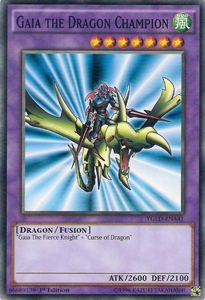 Image of Gaia the Dragon Champion (YGLD-ENA41) - King of Games: Yugi's Legendary Decks Unlimited