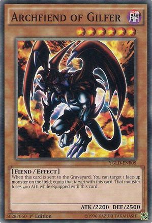 Image of Archfiend of Gilfer (YGLD-ENB05) - King of Games: Yugi's Legendary Decks 1st Edition