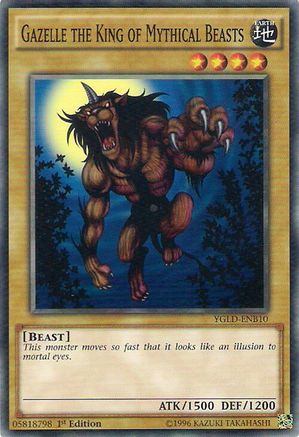 Image of Gazelle the King of Mythical Beasts (YGLD-ENB10) - King of Games: Yugi's Legendary Decks 1st Edition