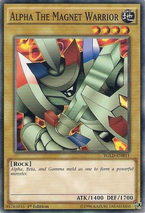 Image of Alpha The Magnet Warrior (YGLD-ENB11) - King of Games: Yugi's Legendary Decks 1st Edition