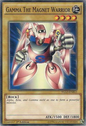 Image of Gamma The Magnet Warrior (YGLD-ENB13) - King of Games: Yugi's Legendary Decks Unlimited