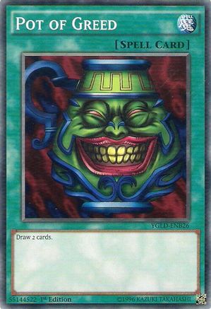 Image of Pot of Greed (YGLD-ENB26) - King of Games: Yugi's Legendary Decks 1st Edition