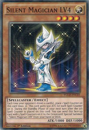 Image of Silent Magician LV4 (YGLD-ENC05) - King of Games: Yugi's Legendary Decks 1st Edition