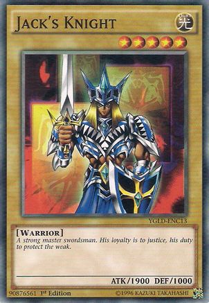 Image of Jack's Knight (C) (YGLD-ENC13) - King of Games: Yugi's Legendary Decks 1st Edition