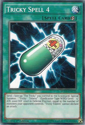 Image of Tricky Spell 4 (YGLD-ENC33) - King of Games: Yugi's Legendary Decks Unlimited