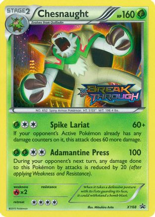 Image of Chesnaught (Prerelease) XY68  - Holofoil XY Promos - Promo