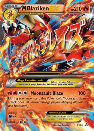 Image of M Blaziken EX XY86  - Holofoil XY Promos - Promo