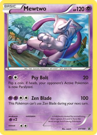 Image of Mewtwo XY100  - Holofoil XY Promos - Promo