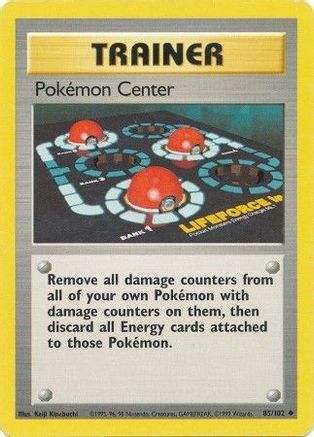 Image of Pokemon Center 085/102  Base Set - Uncommon