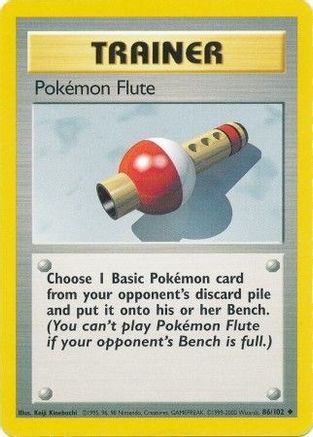 Image of Pokemon Flute 086/102  Base Set - Uncommon