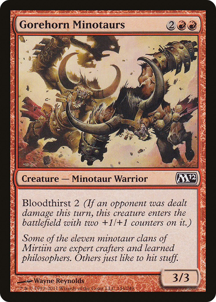 Image of Gorehorn Minotaurs (M12-144) - Magic 2012 Foil