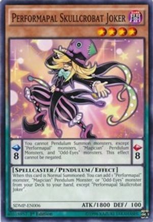Image of Performapal Skullcrobat Joker (SDMP-EN006) - Structure Deck: Master of Pendulum 1st Edition