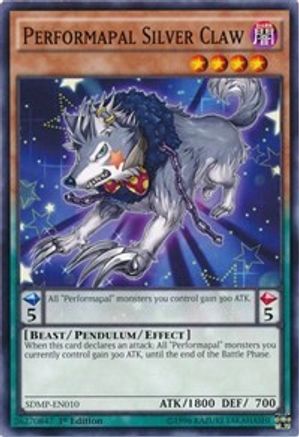Image of Performapal Silver Claw (SDMP-EN010) - Structure Deck: Master of Pendulum 1st Edition