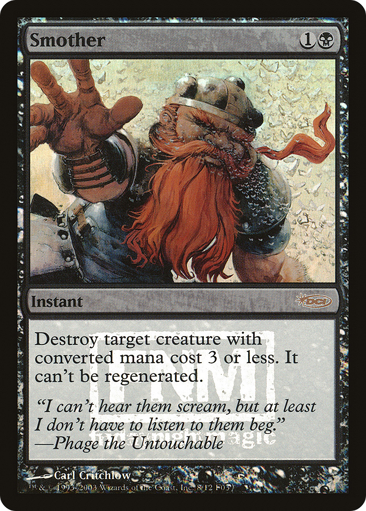 Image of Smother (FNM-) - Friday Night Magic 2003 Foil