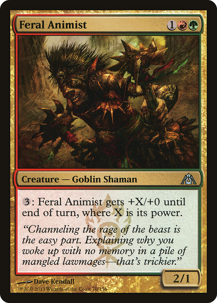 Image of Feral Animist (DGM-070) - Dragon's Maze