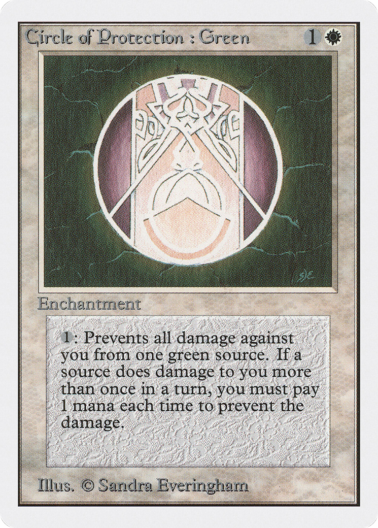 Image of Circle of Protection: Green (2ED-) - Unlimited Edition
