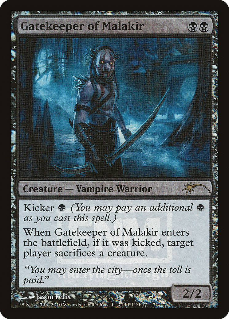 Image of Gatekeeper of Malakir (FNM-011) - Friday Night Magic 2010 Foil