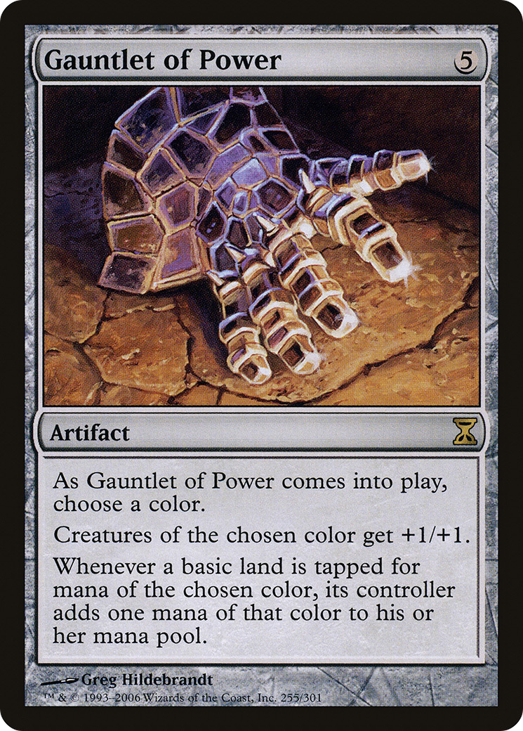 Image of Gauntlet of Power (TSP-255) - Time Spiral Foil