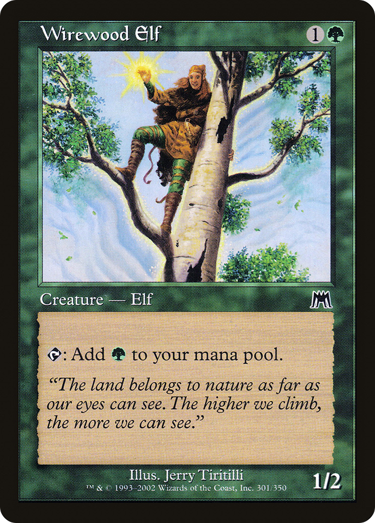 Image of Wirewood Elf (ONS-301) - Onslaught
