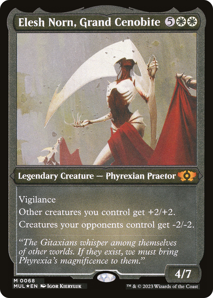 Image of Elesh Norn, Grand Cenobite (Foil Etched) (MUL-068) - Multiverse Legends Foil