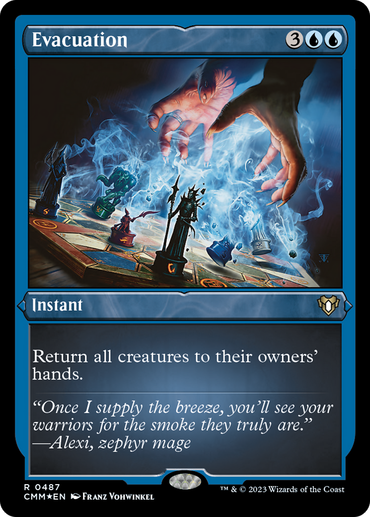 Image of Evacuation (CMM-487) - Commander Masters Etched Foil