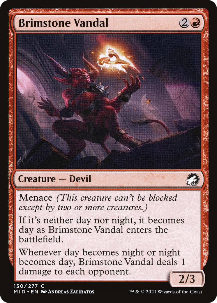 Image of Brimstone Vandal (MID-130) - Innistrad: Midnight Hunt