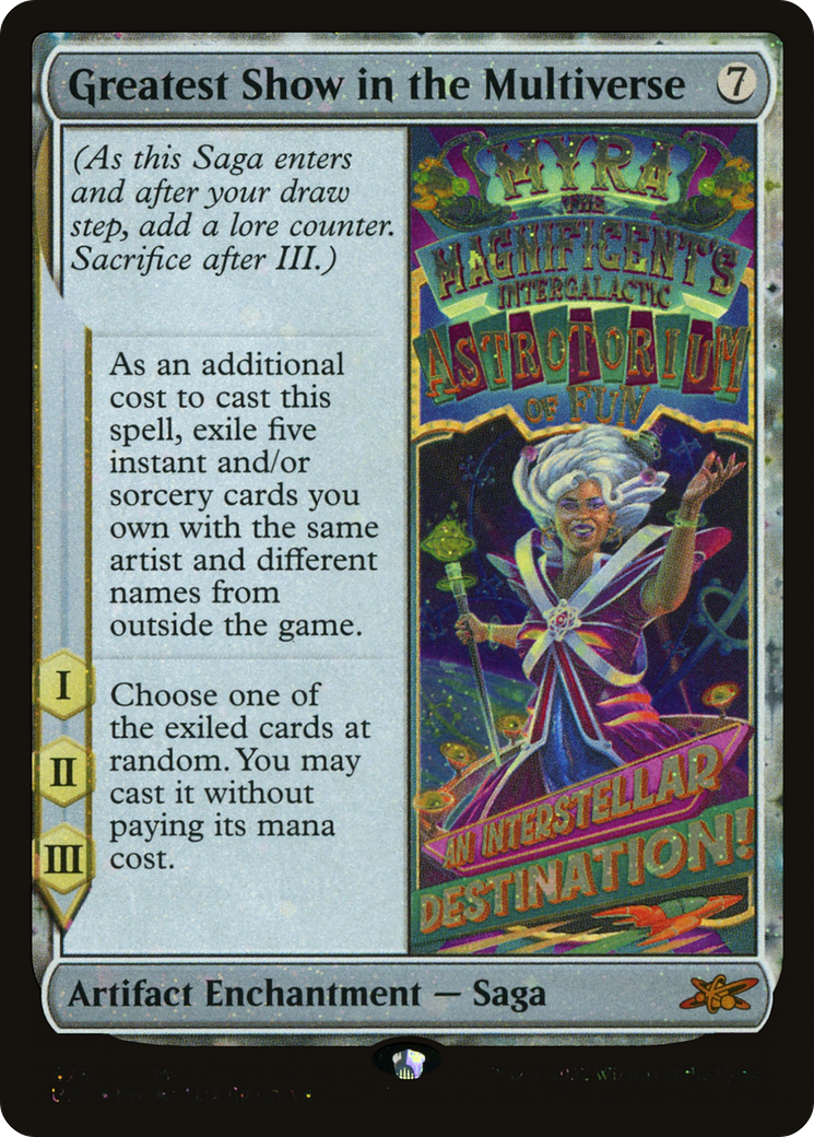 Image of Greatest Show in the Multiverse (Galaxy Foil) (UNF-475) - Unfinity Foil