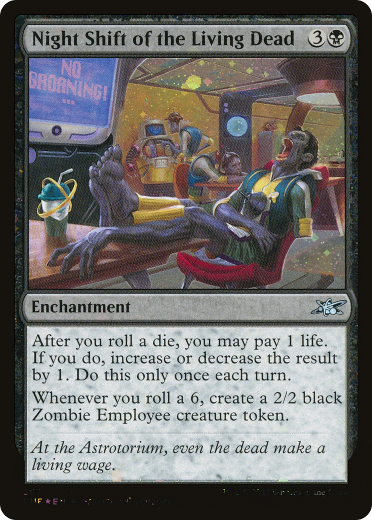 Image of Night Shift of the Living Dead (Galaxy Foil) (UNF-367) - Unfinity Foil