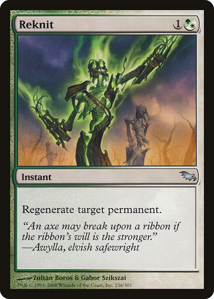 Image of Reknit (SHM-236) - Shadowmoor Foil