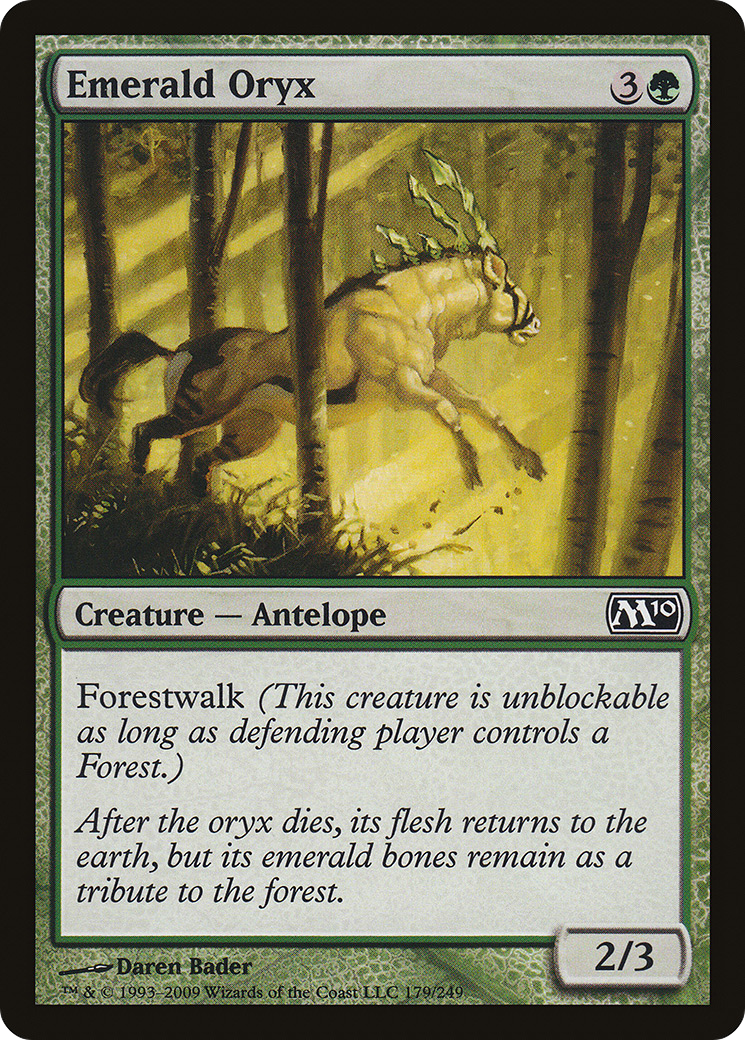 Image of Emerald Oryx (M10-179) - Magic 2010