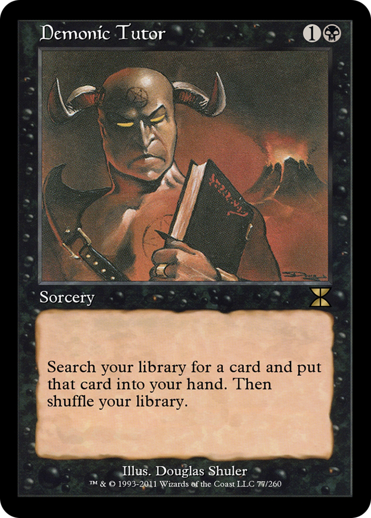 Image of Demonic Tutor (ME4-077) - Masters Edition IV