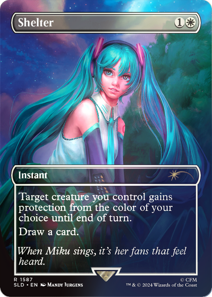 Image of Shelter (Rainbow Foil) (SLD-1587★) - Secret Lair Drop (Borderless) Foil