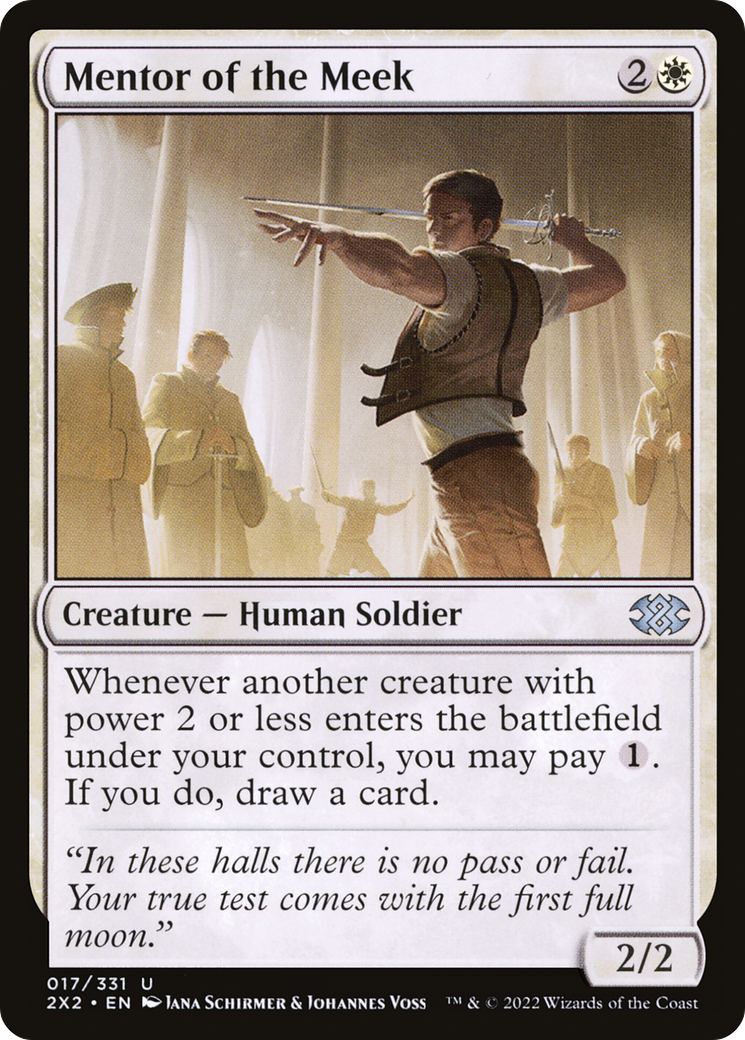 Image of Mentor of the Meek (2X2-017) - Double Masters 2022 Foil